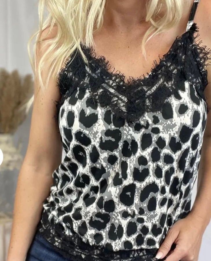 Wild Elegance Camisole Spaghetti Top - Grace Boutique
