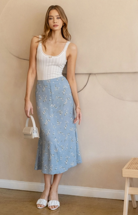 Pointelle Rosette Knit Tank Top - Grace Boutique