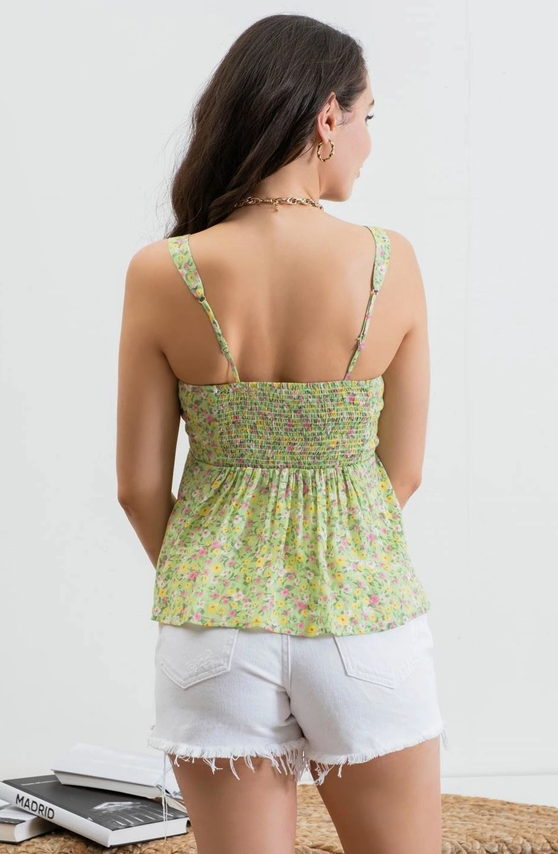 Dreamy Darling Babydoll Spaghetti Top - Grace Boutique