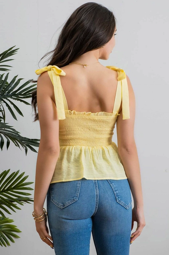 Sunny Delight Stitch Spaghetti Top - Grace Boutique