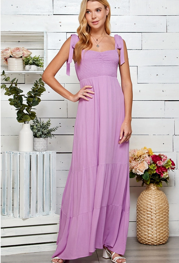 Lavender Fields Maxi Dress - Grace Boutique