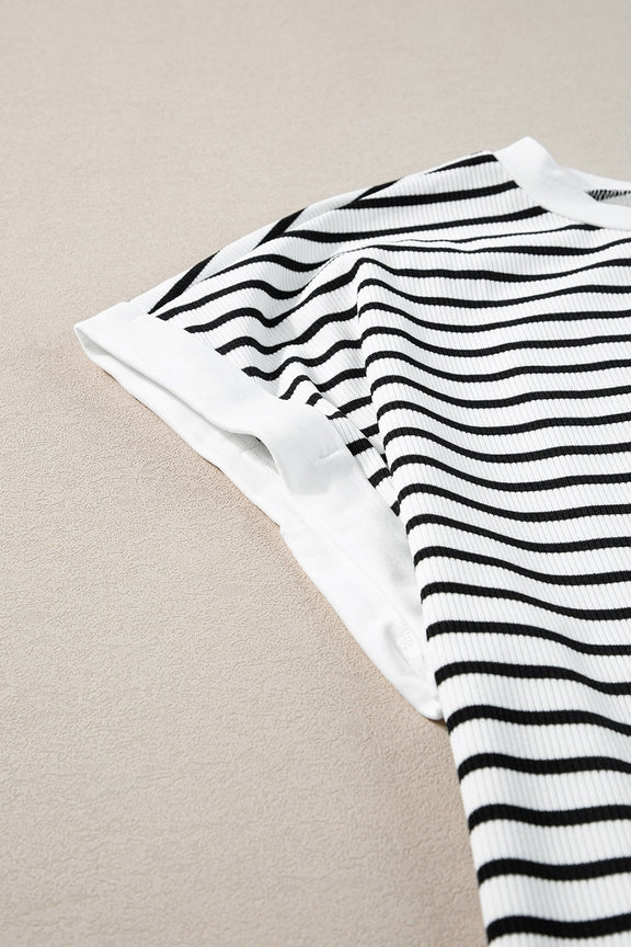 Stripe Edge Short Set - Grace Boutique