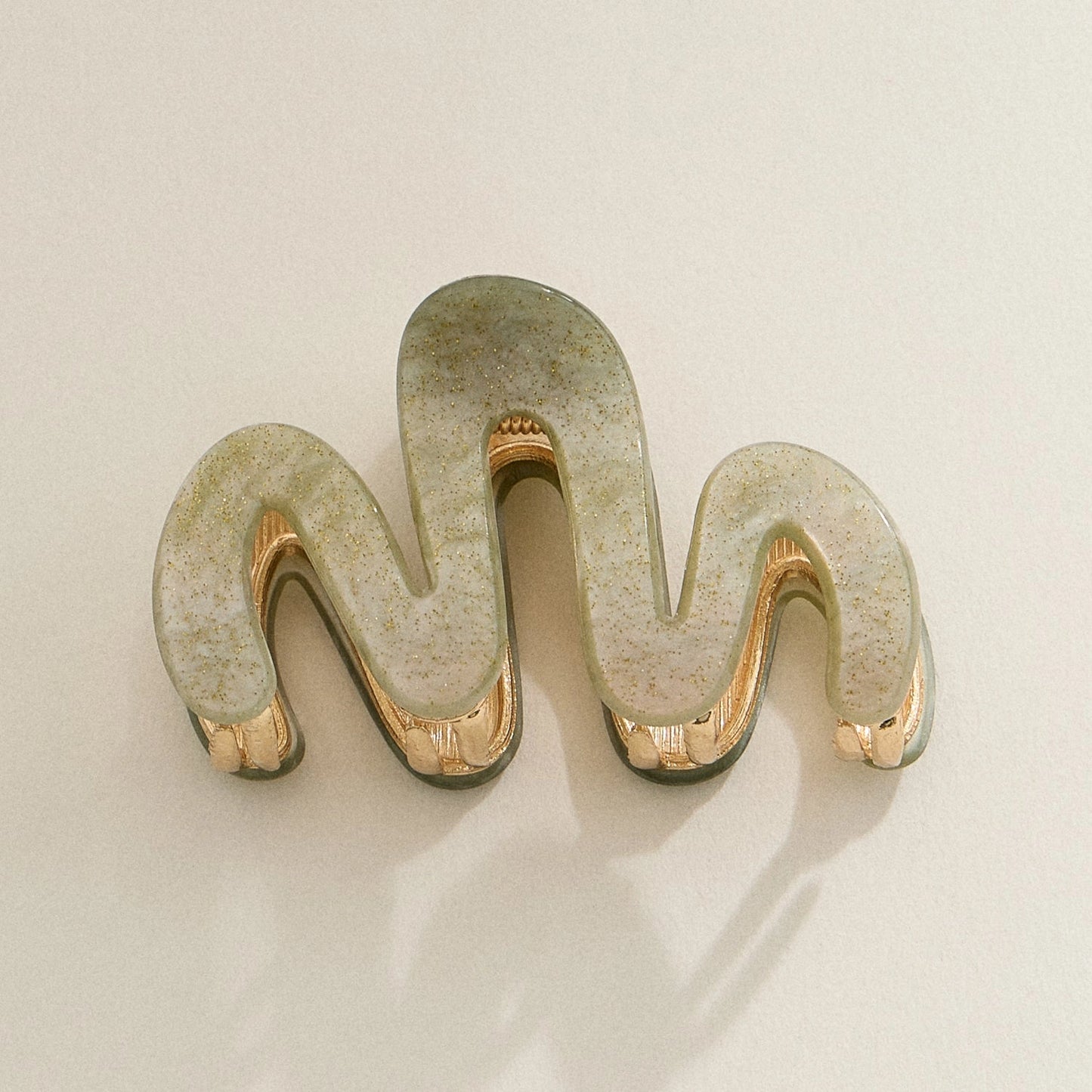 Golden Flow Hair Claw