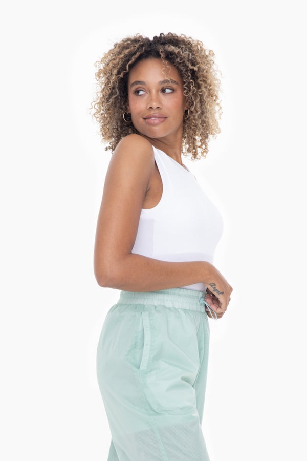 Pure White Ribbed Tank Top - Grace Boutique