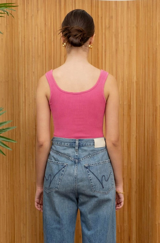 Pink Acid Crop Tank Top - Grace Boutique