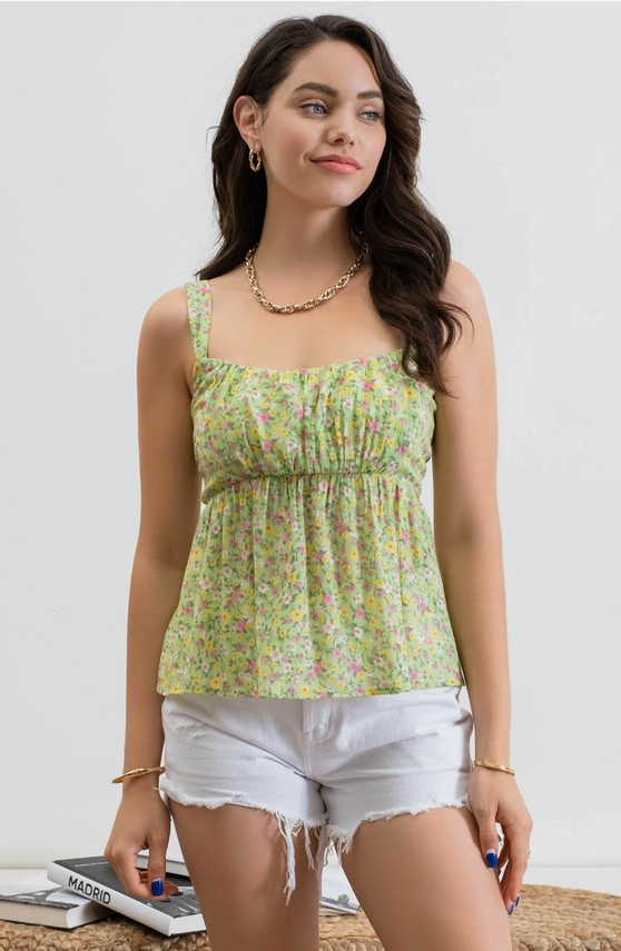 Dreamy Darling Babydoll Spaghetti Top - Grace Boutique