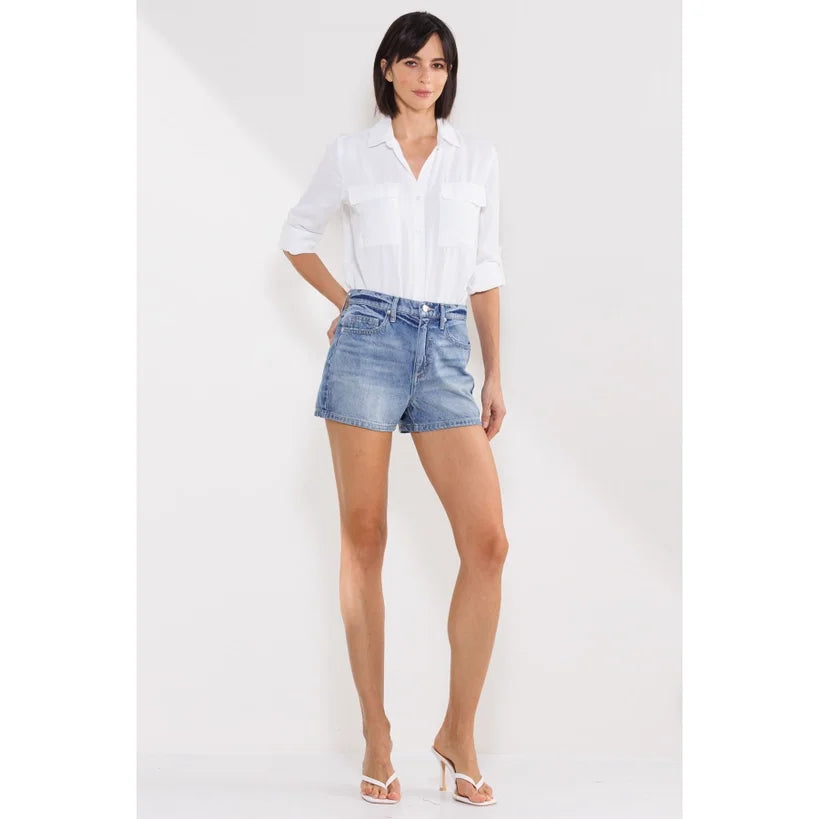 Retro Rewind Denim Shorts - Grace Boutique