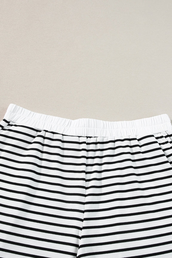 Stripe Edge Short Set - Grace Boutique