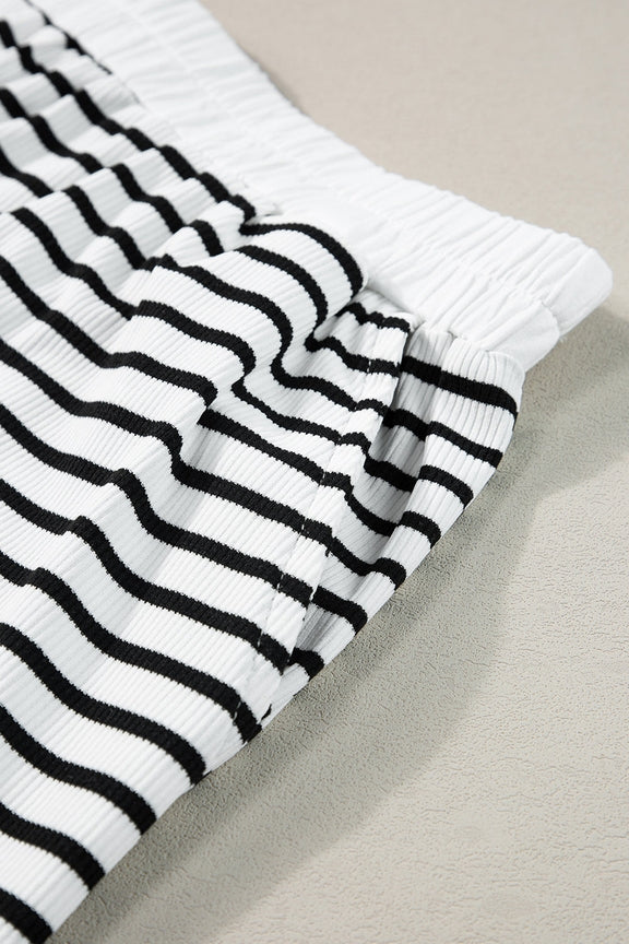 Stripe Edge Short Set - Grace Boutique