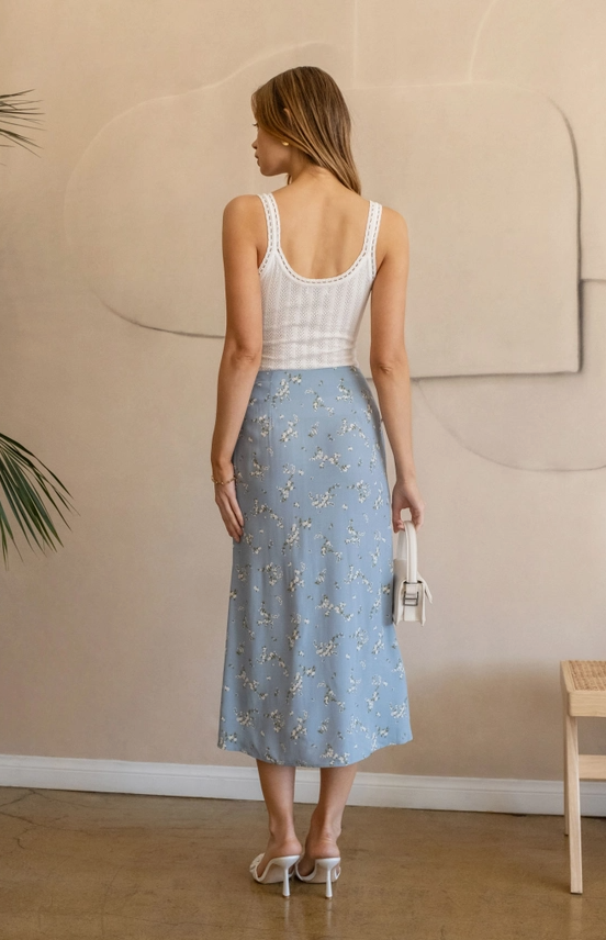 Pointelle Rosette Knit Tank Top - Grace Boutique