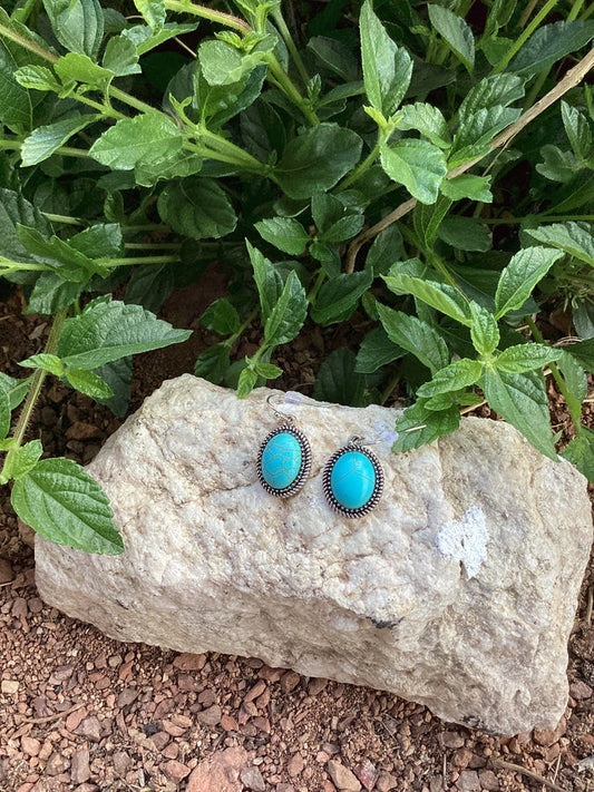 Sky Stone Earrings - Grace Boutique