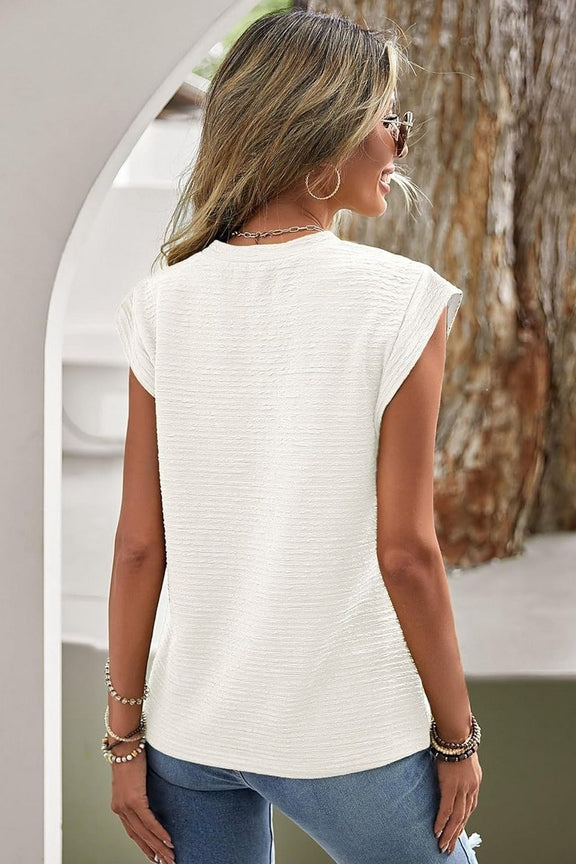 Easygoing Round-Neck Top - Grace Boutique