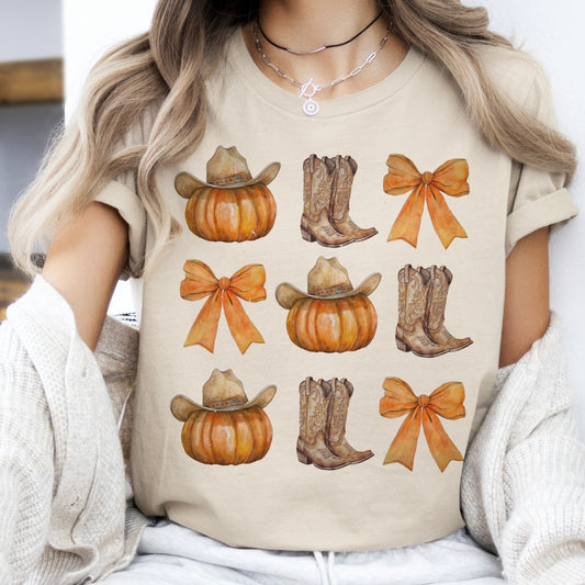 Autumn Cowgirl Graphic Tee - Grace Boutique