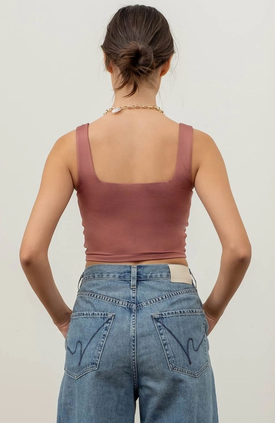 Flip It, Rock It Reversible Crop Tank Top - Grace Boutique
