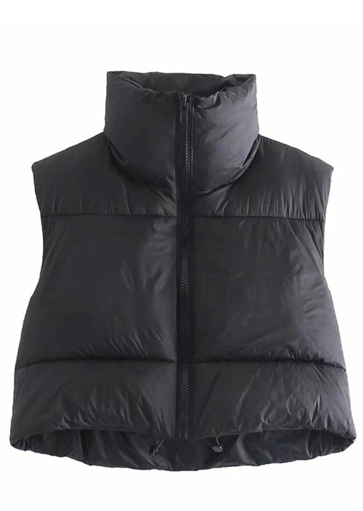 Elevate Your Layers Puffer Crop Vest - Grace Boutique