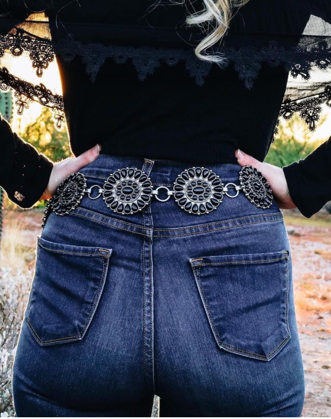 Beaded Oasis Chain Belt - Grace Boutique