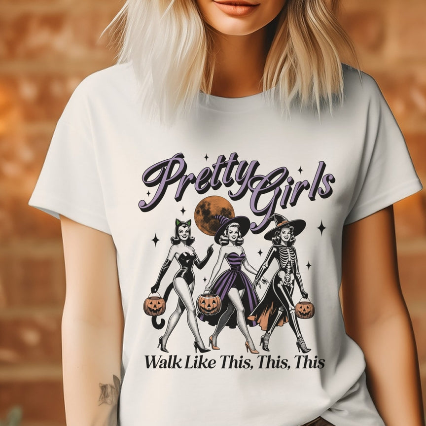 Pretty Witch Walk Graphic Tee - Grace Boutique