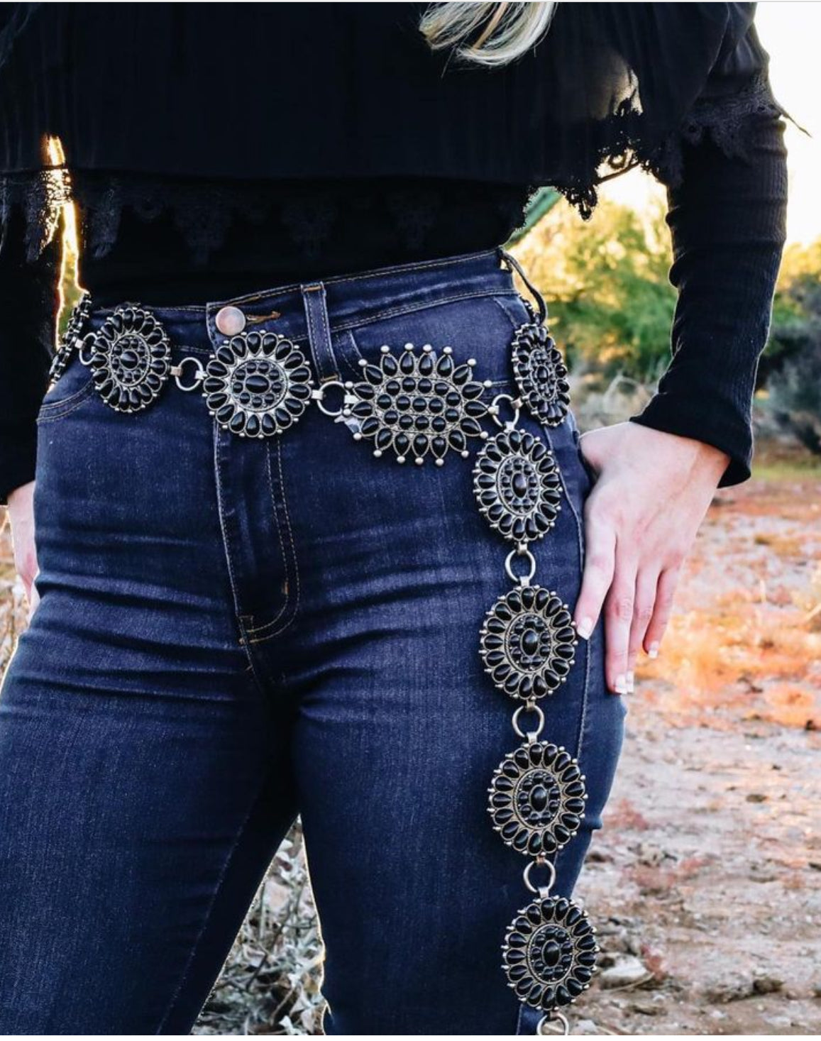 Beaded Oasis Chain Belt - Grace Boutique