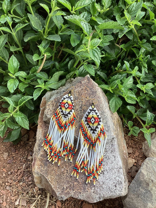 Traditional Native Beaded Earring - Grace Boutique