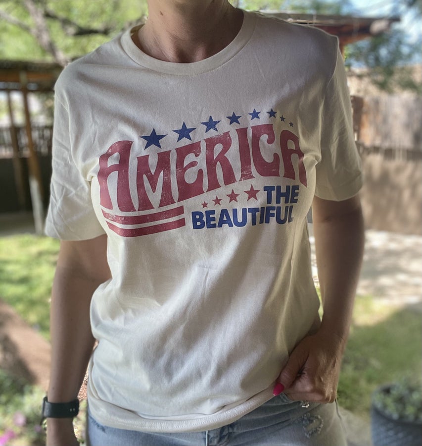 America, the Beautiful Graphic Tee - Grace Boutique