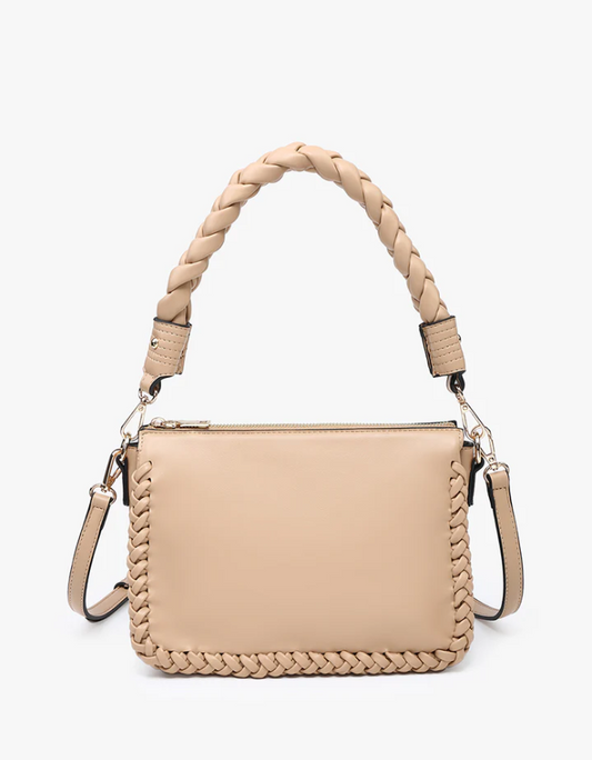 Judith Vegan Whipstitch Shoulder Bag - Grace Boutique