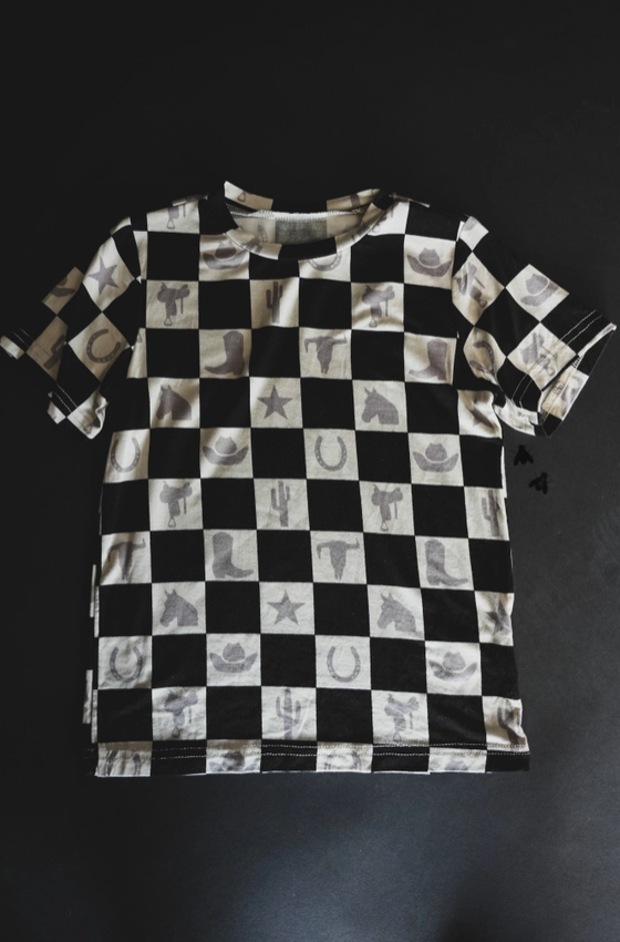 Cowboy Chess Kids Tee