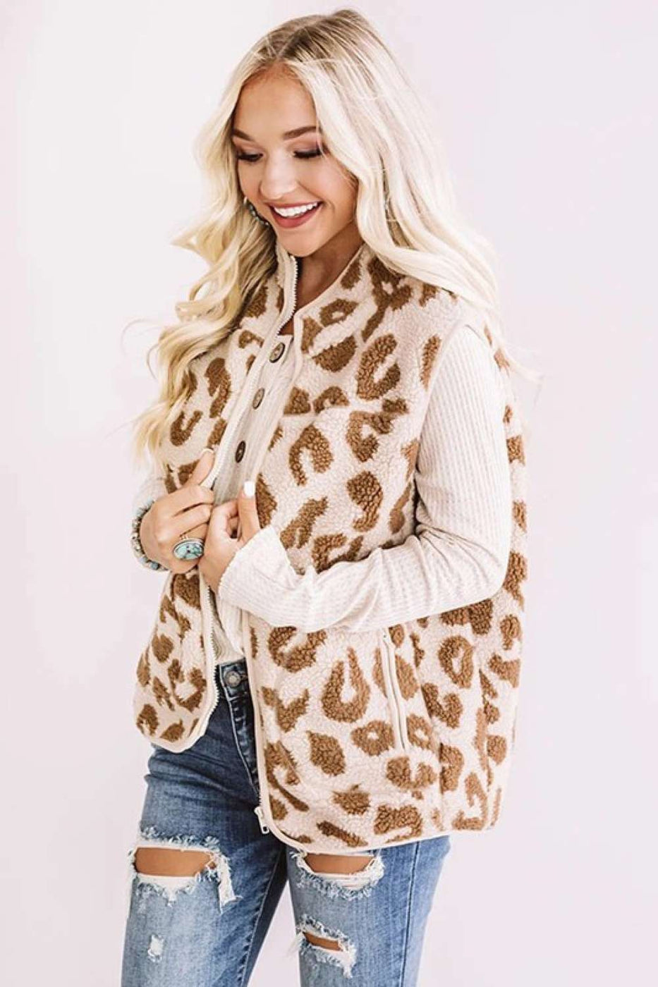 In Your Leopard Dreams Vest - Grace Boutique