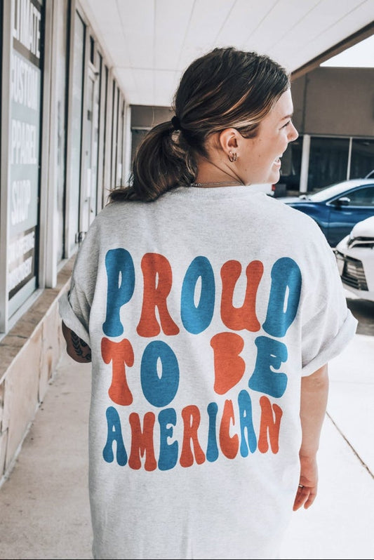 Proud to be an American Tee - Grace Boutique